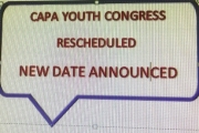 CAPA YOUTH CONGRESS RESCHEDULED